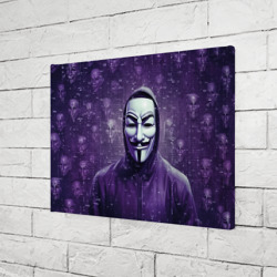 Холст прямоугольный Анонимус фиолетовы свет - фото 2
