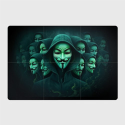 Магнитный плакат 3Х2 Анонимус зеленый свет