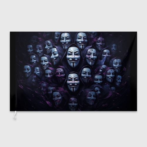 Флаг 3D Анонимусы паттерн - фото 3