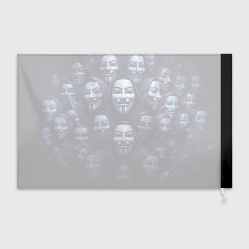 Флаг 3D Анонимусы паттерн - фото 2