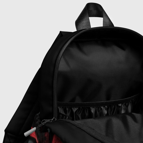 Детский рюкзак 3D с принтом Анонимус красный капюшон, фото #4
