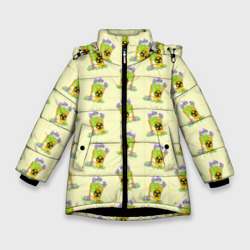 Зимняя куртка для девочек 3D Токсичный бак