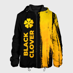 Мужская куртка 3D Black Clover - gold gradient: по-вертикали