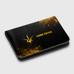 Картхолдер с принтом Code Geass - gold gradient: надпись и символ