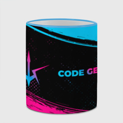 Кружка с полной запечаткой Code Geass - neon gradient: надпись и символ - фото 2