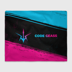 Плед 3D Code Geass - neon gradient: надпись и символ