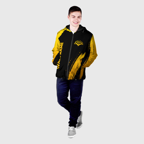 Мужская куртка 3D Warframe - gold gradient: надпись, символ, цвет 3D печать - фото 3
