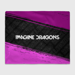 Плед 3D Imagine Dragons rock Legends: надпись и символ