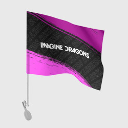 Флаг для автомобиля Imagine Dragons rock Legends: надпись и символ