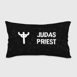 Подушка 3D антистресс Judas Priest glitch на темном фоне: надпись и символ