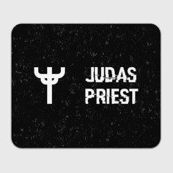 Прямоугольный коврик для мышки Judas Priest glitch на темном фоне: надпись и символ