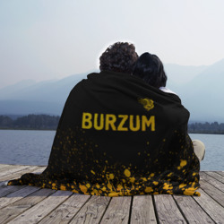 Плед 3D Burzum - gold gradient: символ сверху - фото 2