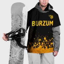 Накидка на куртку 3D Burzum - gold gradient: символ сверху