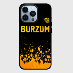 Чехол для iPhone 13 Pro Burzum - gold gradient: символ сверху