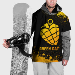 Накидка на куртку 3D Green Day - gold gradient