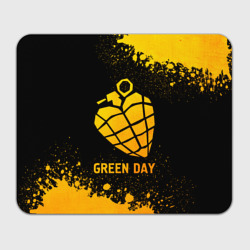 Прямоугольный коврик для мышки Green Day - gold gradient