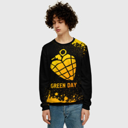 Мужской свитшот 3D Green Day - gold gradient - фото 2