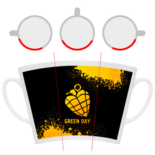 Кружка Латте Green Day - gold gradient - фото 6