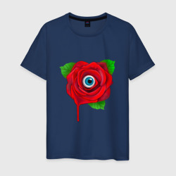 Мужская футболка хлопок Роза с глазом