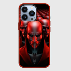 Чехол для iPhone 13 Pro Отряд красных анонимусов