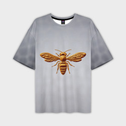 Мужская футболка oversize 3D Пластиковая пчела