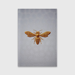 Обложка для паспорта матовая кожа Пластиковая пчела