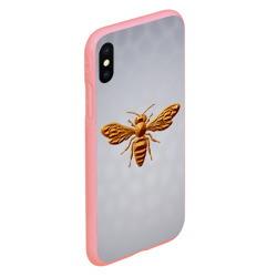 Чехол для iPhone XS Max матовый Пластиковая пчела - фото 2