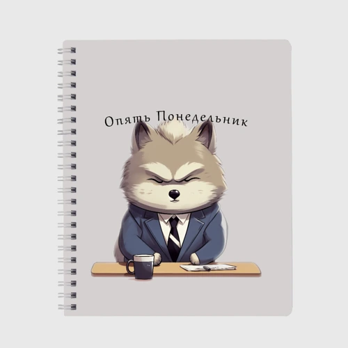 Тетрадь Волк на работе