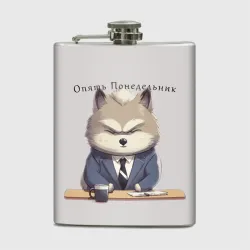 Фляга Волк на работе