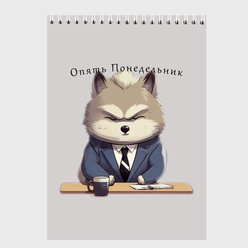 Скетчбук Волк на работе