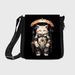 Механический кот с железным зонтом – Сумка через плечо с принтом купить