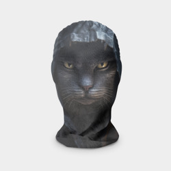 Маска карнавальная 3D Хакер кот в капюшоне