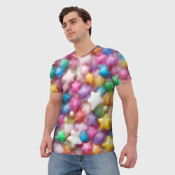 Мужская футболка 3D Сладкие звёзды - фото 2