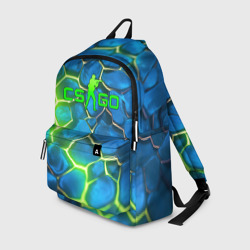 Рюкзак 3D CSGO green blue neon