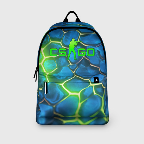 Рюкзак 3D CSGO green blue neon - фото 4