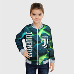 Детский бомбер 3D Juventus green  neon - фото 2