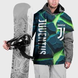 Накидка на куртку 3D Juventus green  neon