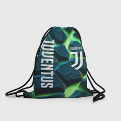 Рюкзак-мешок 3D Juventus green  neon