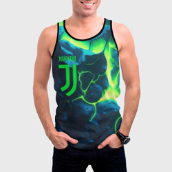 Мужская майка 3D Juventus  green  neon - фото 2