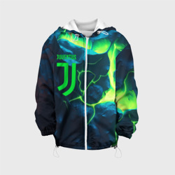 Детская куртка 3D Juventus  green  neon