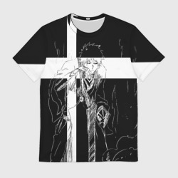 Мужская футболка 3D Ичиго и занпакто - Блич