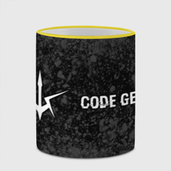 Кружка с полной запечаткой Code Geass glitch на темном фоне: надпись и символ - фото 2