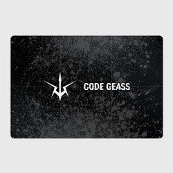Магнитный плакат 3Х2 Code Geass glitch на темном фоне: надпись и символ