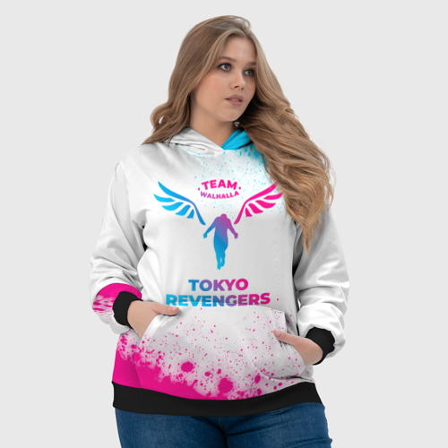 Женская толстовка 3D Tokyo Revengers neon gradient style, цвет 3D печать - фото 6