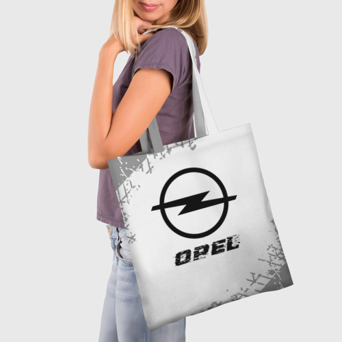 Шоппер 3D Opel Speed на светлом фоне со следами шин - фото 3