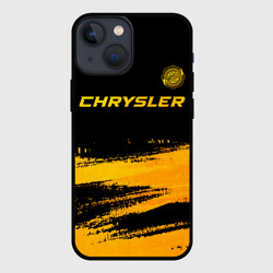 Чехол для iPhone 13 mini Chrysler - gold gradient: символ сверху