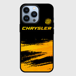 Чехол для iPhone 13 Pro Chrysler - gold gradient: символ сверху