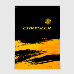 Постер Chrysler - gold gradient: символ сверху
