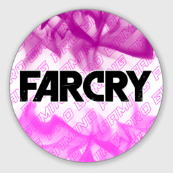 Круглый коврик для мышки Far Cry pro gaming: надпись и символ