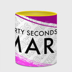 Кружка с полной запечаткой Thirty Seconds to Mars rock Legends: надпись и символ - фото 2